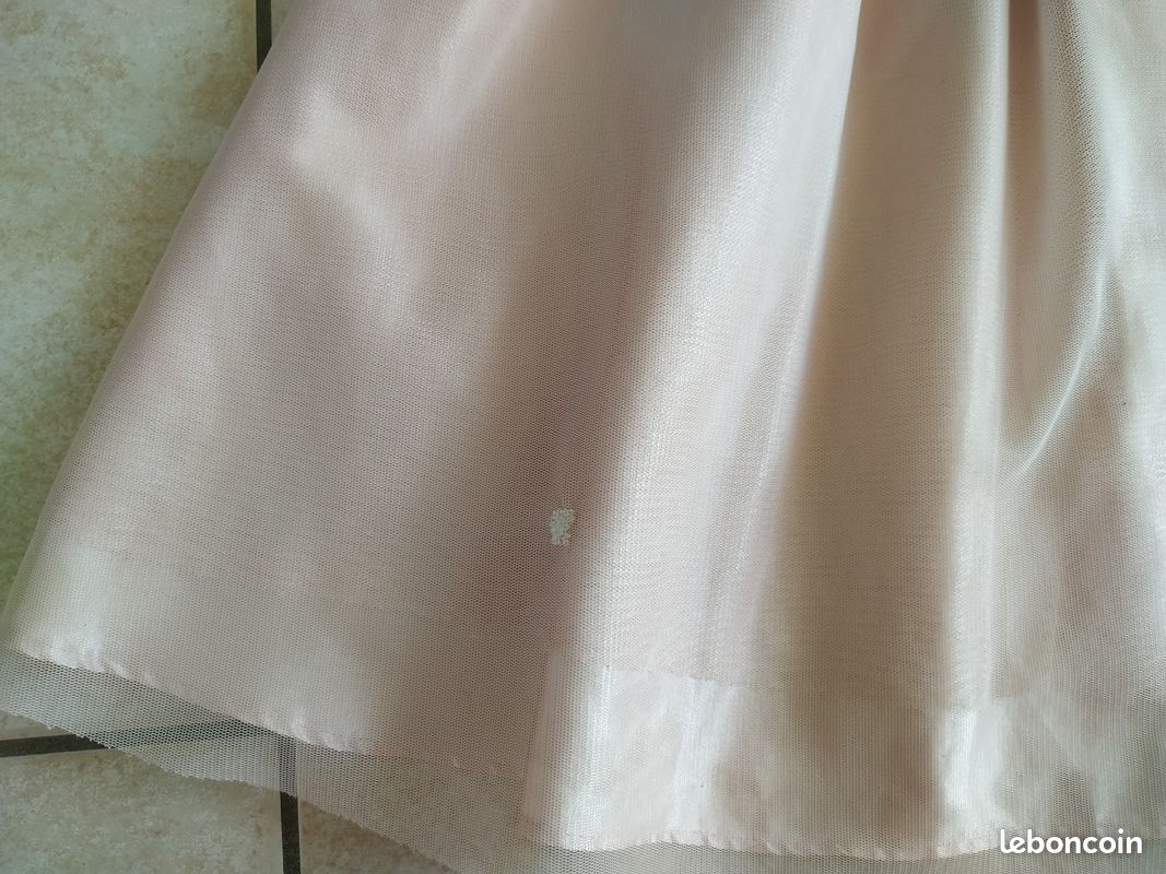 Robe grise tulle beige fille 10 ans Orchestra (image 4)
