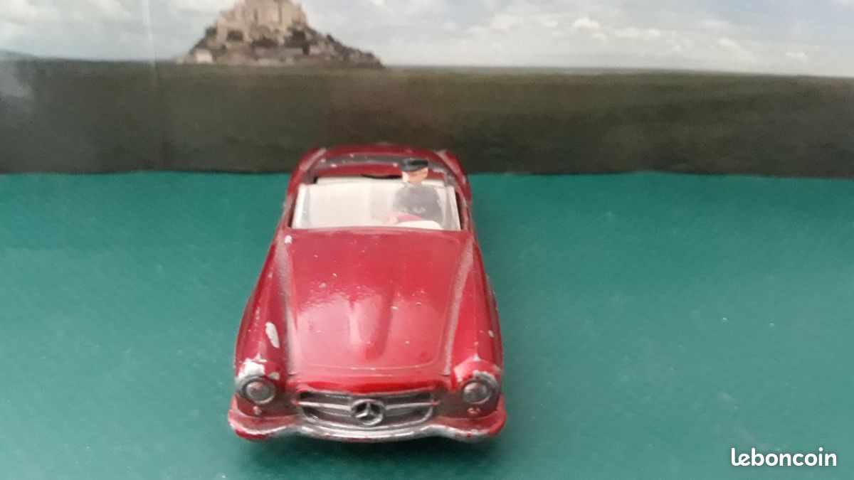 SOLIDO Mercedes 190 SL Cabriolet grise argent (Réf 105) 1958