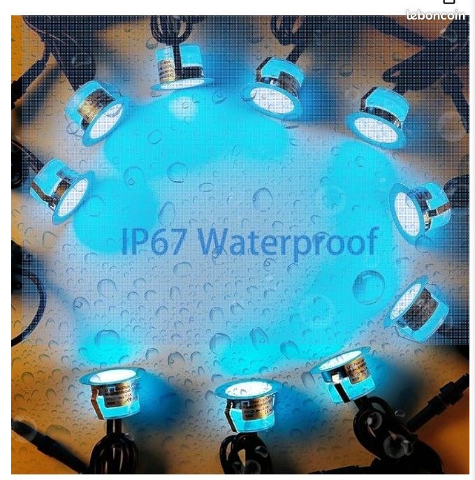 30 Spots Encastrables Sol IP67 RGBW WiFi - INDARUN éclairage Jardin Et Terrasse