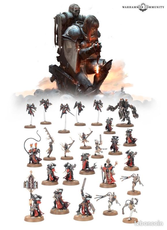 WARHAMMER 40000/40K : 2 soeurs de bataille / adepta sororitas / sister of battle EUR 14,00 - FR