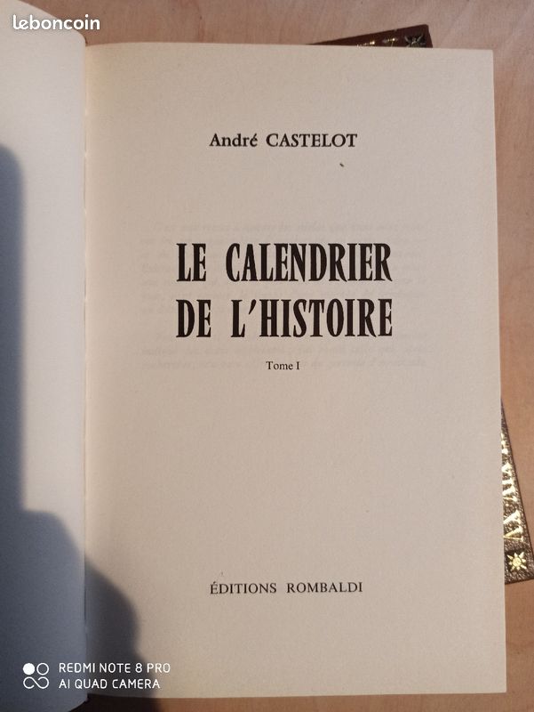 Le calendrier de l'histoire André Castelot 2 tomes (image 2)
