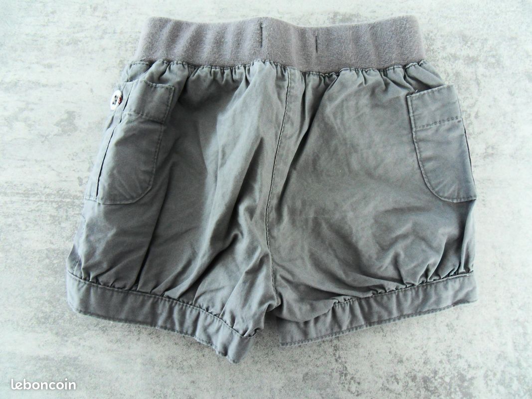 Short gris Vertbaudet - 6 mois - excellent état (image 2)