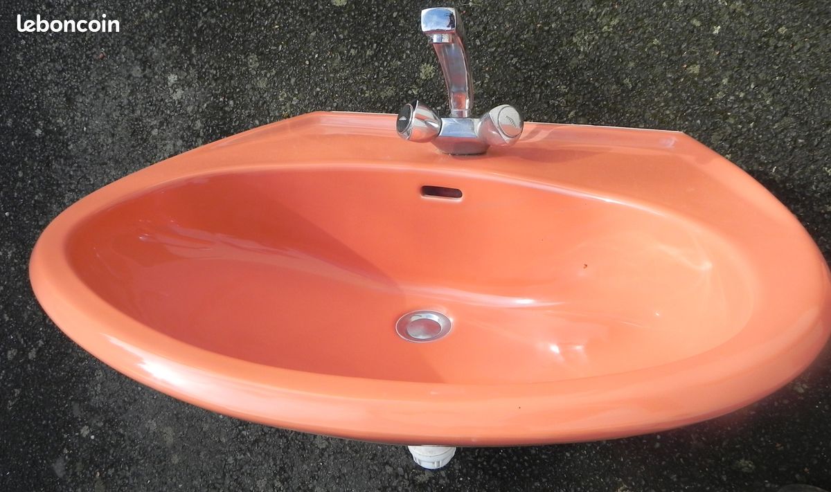 Lavabo de salle de bain avec colonne (image 3)