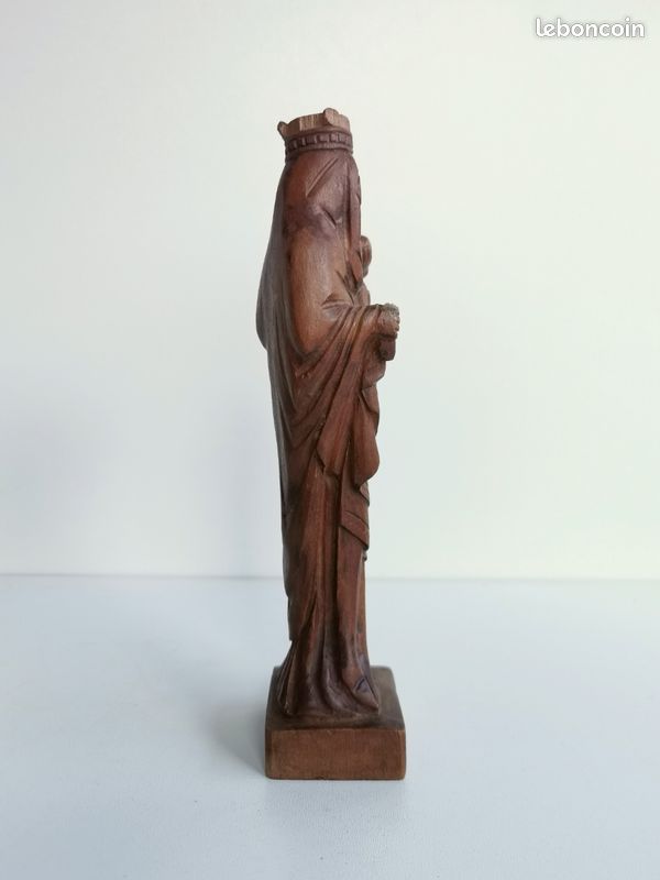 Statue bois sculpté Vierge Notre Dame de Paris Lucien Tessey (image 5)