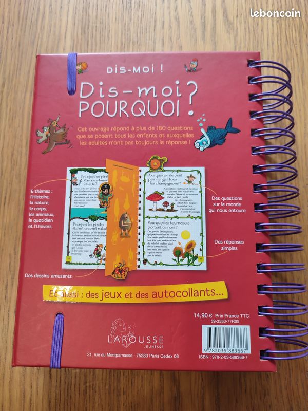 Livre enfant "Dis-moi pourquoi ?" (image 2)