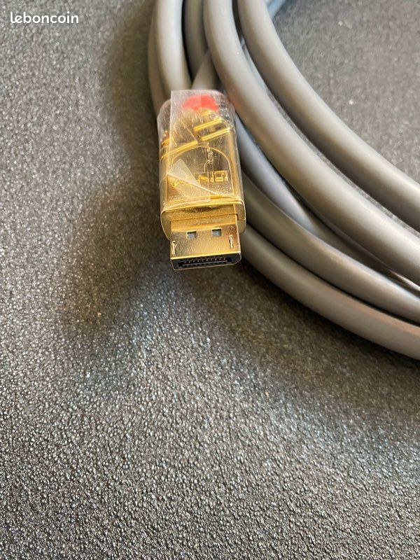 Cordon DisplayPort Lindy de 5m Gold Line (image 4)