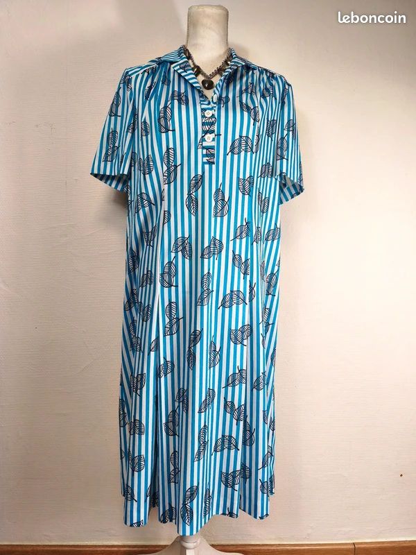 Robe rayée en Faso Dan Fani biologique - Imane Ayissi