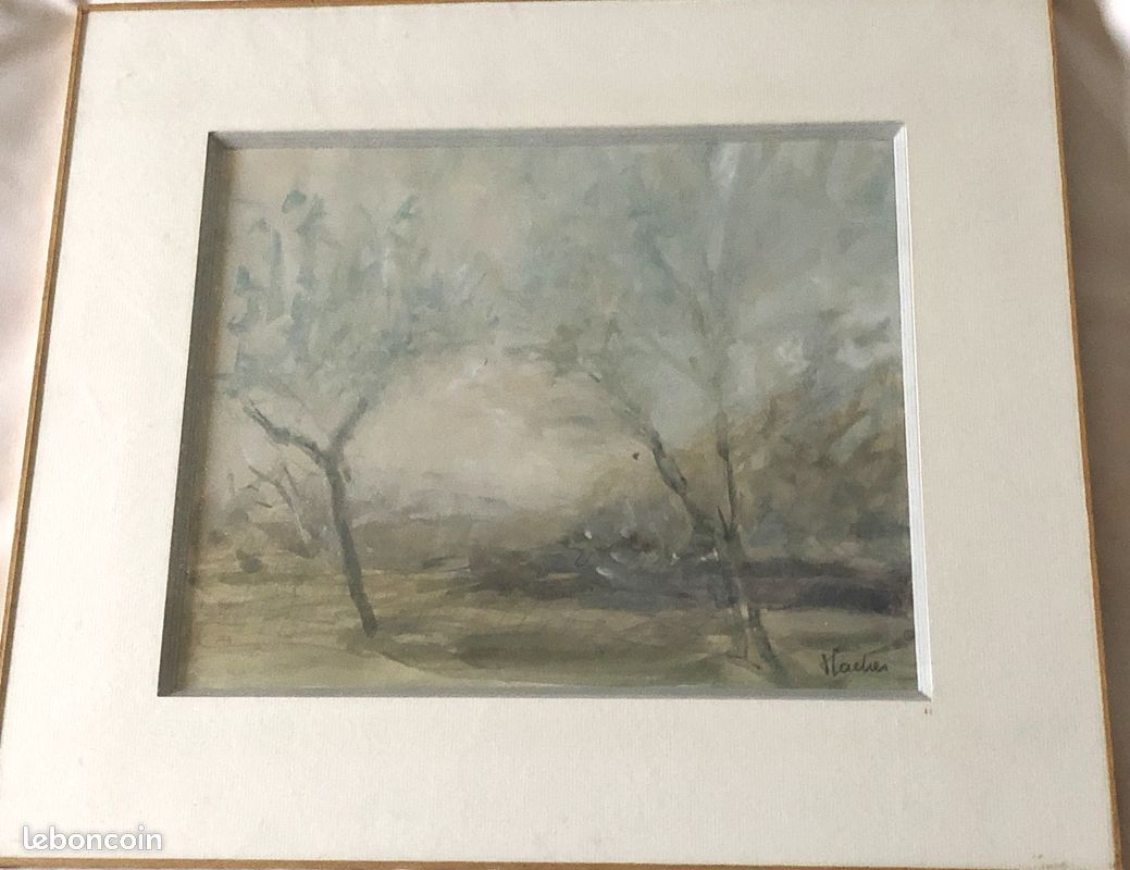 Aquarelle de Jacques Flacher - les pêchers (image 3)