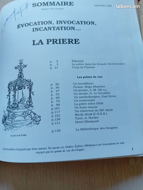 La prière, la rédaction avec un homme du vedenta. Édition du prieuré (image 3)