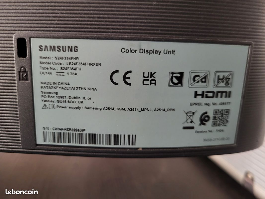 Écran Samsung 24" (image 2)