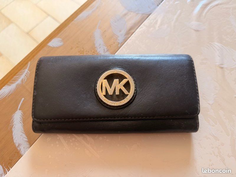 Porte feuille Michael Kors cuir marron (image 1)