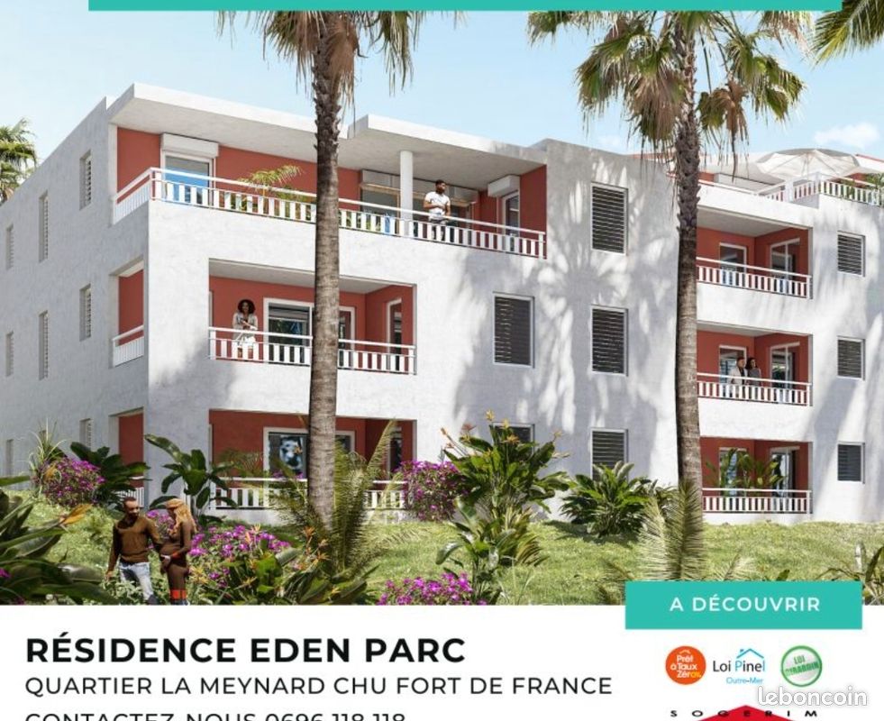 Appartement 1 pièce 33 m² · à Fort-de-France · 33 m² · 890 €/mois