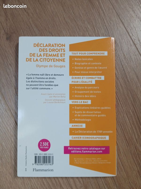 Déclaration des Droits de la Femme et de la Citoyenne (image 2)