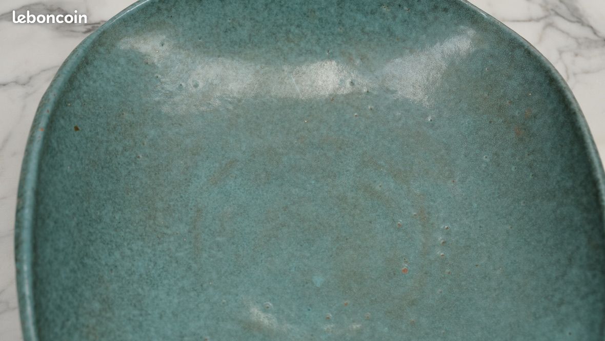 Plat en grès émaillé vintage (image 3)