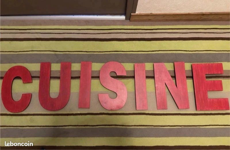 Lettres en acier déco cuisine (image 1)