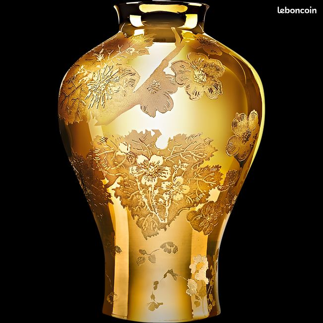 Haviland - Edition limitée à 250ex - Vase transmission XL OR 24K 56 cm (image 1)