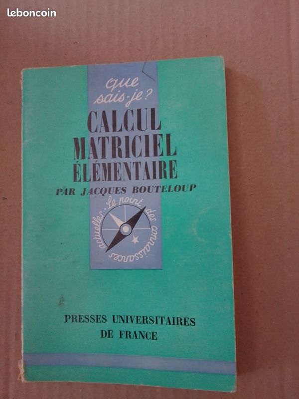 Calcul matriciel élémentaire (image 1)