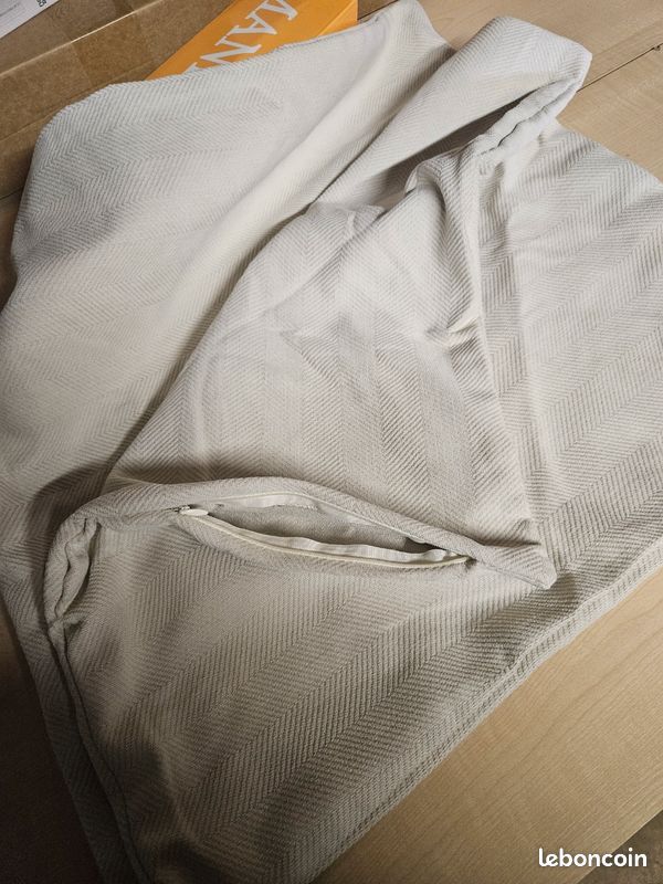 Neuf 2 housses de coussin 50x50 Mandloo avec fermeture éclair (image 2)