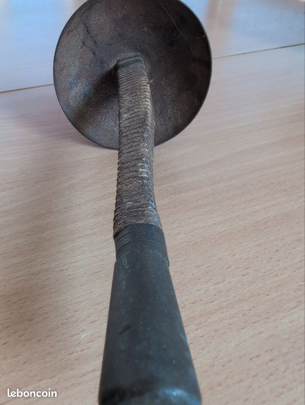 Ancien Masque D'escrime Français – Années 1900, Maillage Acier Rouillé