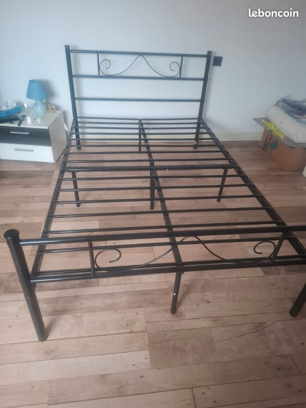 Lit 130×190 avec matelas (image 2)