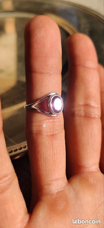 Améthyste bague T52 (image 8)