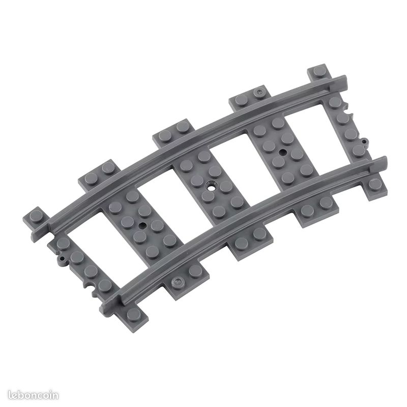 Lot de 10 rails courbes compatibles pour trains et tramways (image 2)
