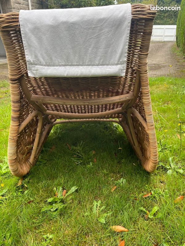 Chaise longue Karlskrona en osier IKEA très bon état (image 5)