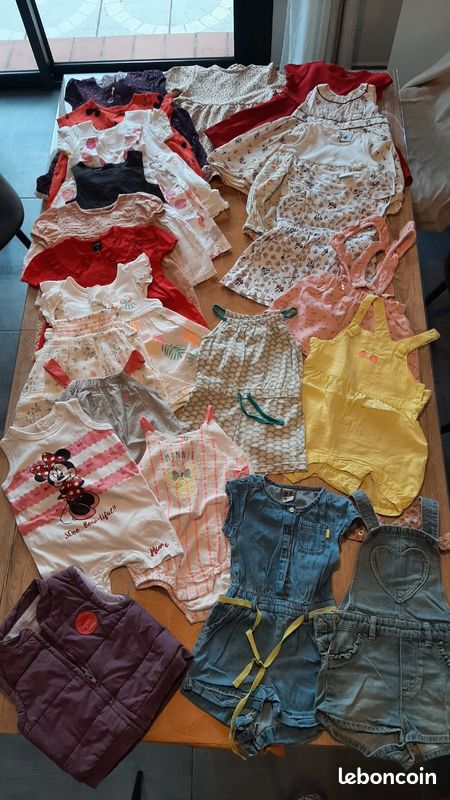 Vêtements fille 12 mois mi-saison et été (image 3)