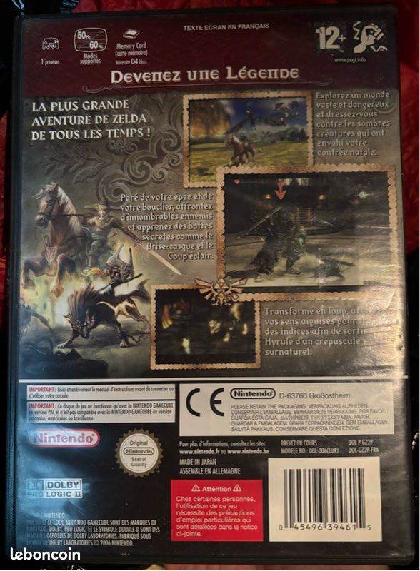 Zelda Twilight Princess Videojuego Original Game Cube Gc | Cuotas sin interés