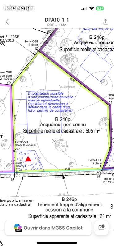 Terrain à bâtir viabiliser · à Saint-Didier-de-la-Tour · 68 999 €