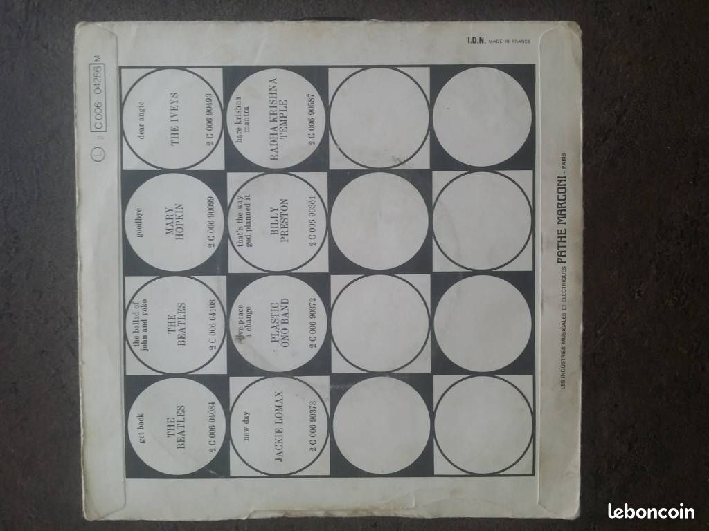 Rare 45t Beatles c 006-04266 (image 2)