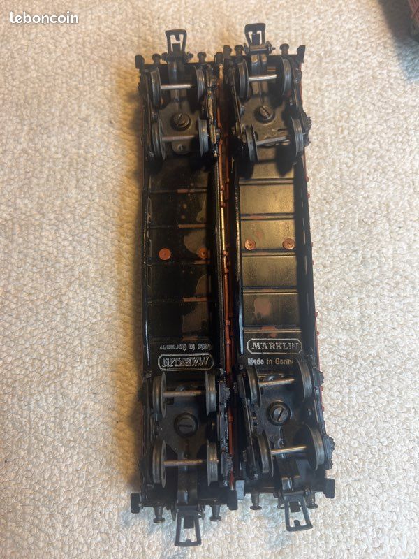 A lot of 3 locomotives and 8 wagons, Märklin, Germany, second half of the 20th century