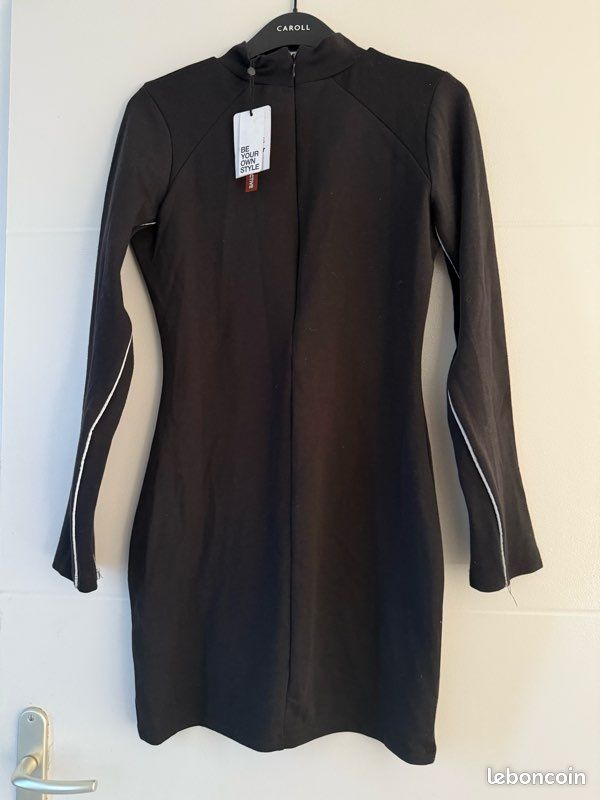 Neuve avec étiquette robe noire Jennyfer taille M 38 (image 2)