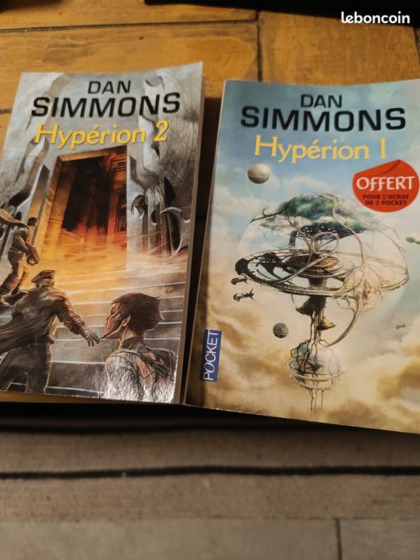 Vends tomes n° 1 et 2 Hyperion - succès de Dan Simmons (image 1)