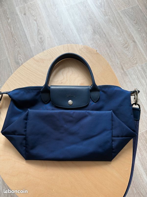 🌊 Sac à main Longchamp Le Pliage NEO – Toile Bleu Marine