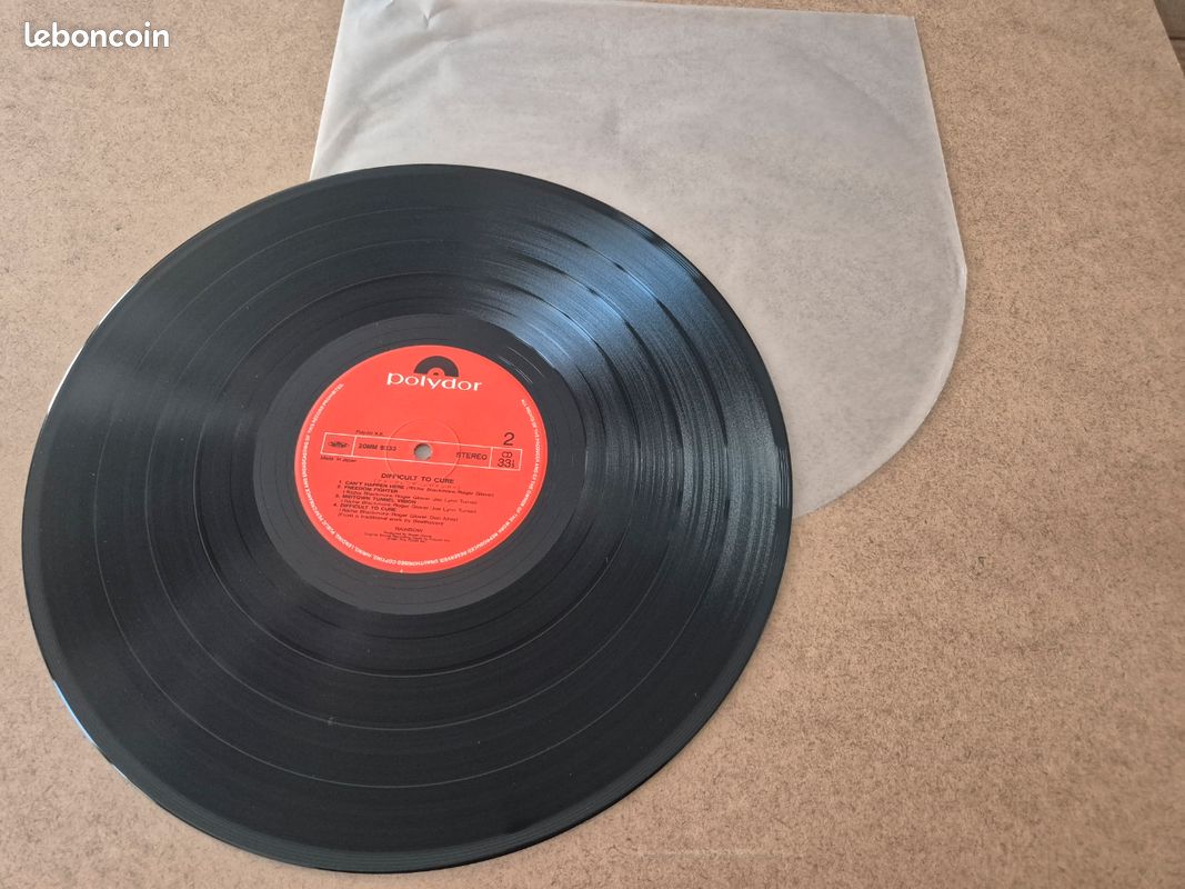 Vinyle de Rainbow - Difficult To Cure en pressage Japonais (image 4)