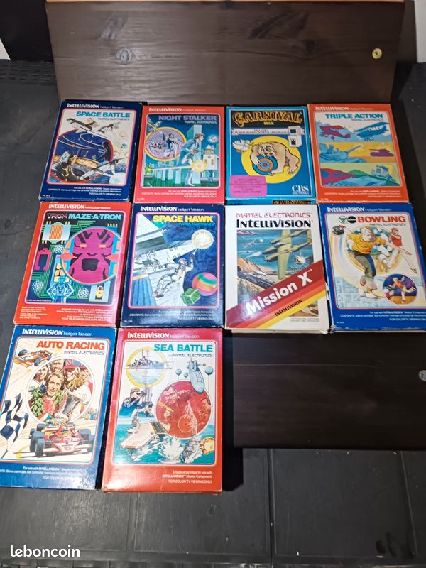 CONSOLE MATTEL INTELLIVISION excellent état. Fonctionnelle avec 5 jeux fournis. EUR 10,00 - FR