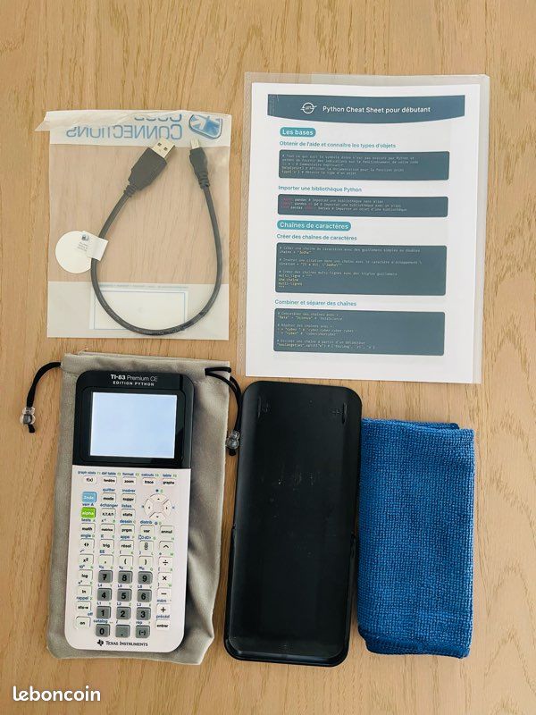 Ti 83 Ce Premium Édition Python - Très bon état - Pack complet #01 (image 1)