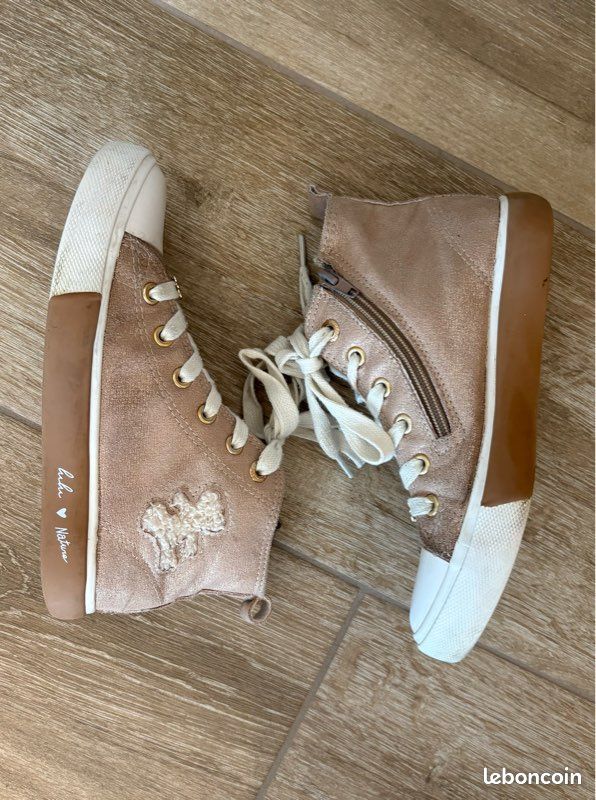 Baskets De Ville Lulu Castagnette - Taille 37 - Camouflage Multicolore - Destockage Neuf