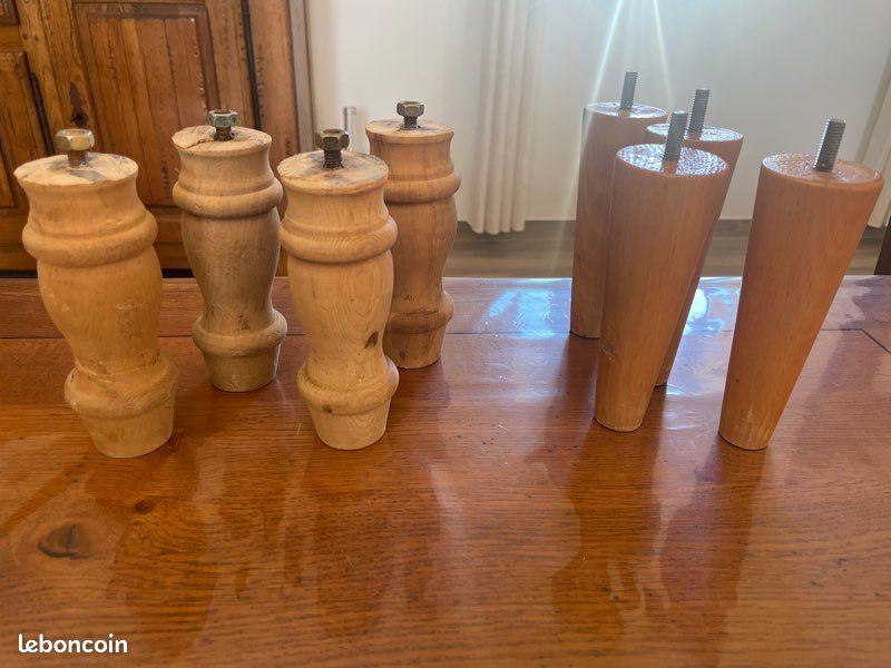 Lot de 2 x4 pieds de lit (image 1)