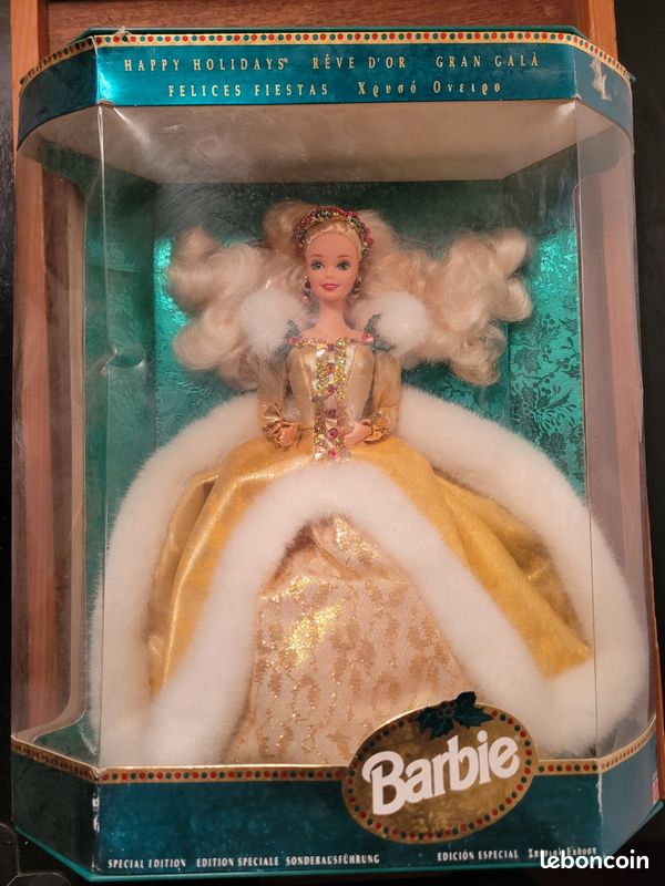 BARBIE de 1994 N° 12155 Happy holidays Rêve d'or, Grand Gala dans sa boite COLLECTOR - Collection
