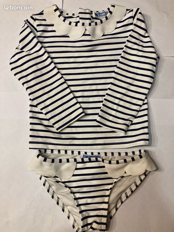 Uv Swimsuit Jacadi Anti Uv De Bain Bébé Fille Maillot Bebe Uv
