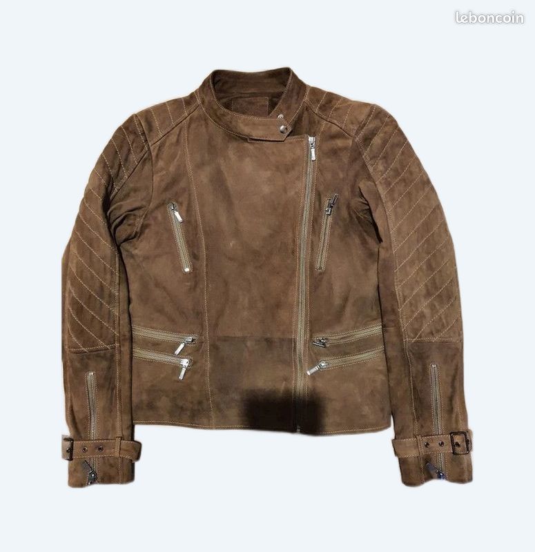 Blouson en cuir de caprin caroll taille 42 (image 1)