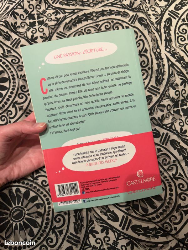 Livre roman fan girl de rainbow rowell (image 3)