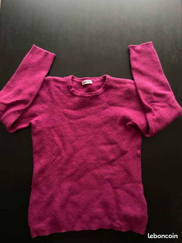 Pull de marque Damart, Rouge-Rose, Taille 38-40 Vêtements