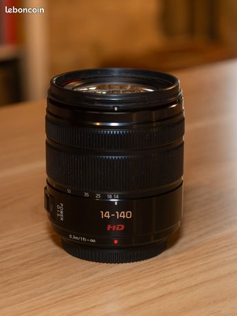 Objectif Panasonic Lumix G Vario 14-140mm F/3.5-5.6 ASPH V3 – Excellent état