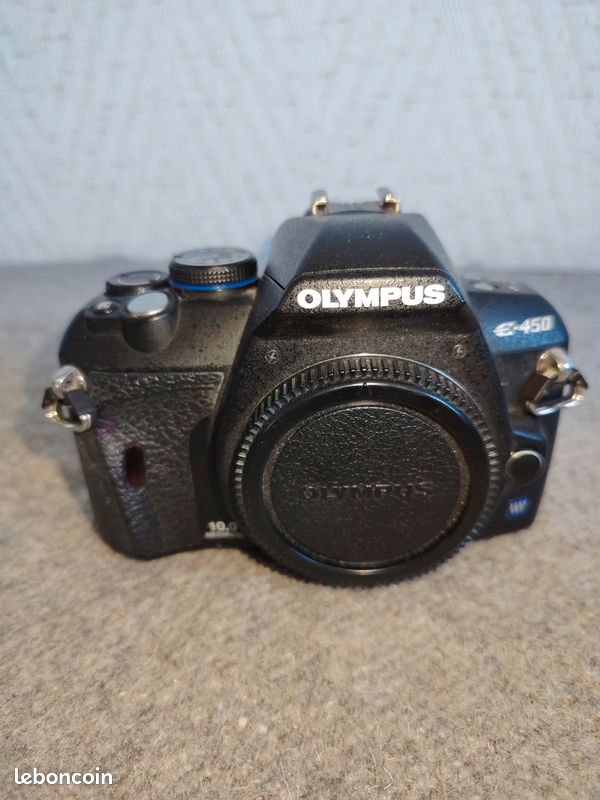 Boîtier Reflex Olympus E-450 10.0 MP Pour pièces Non fonctionnel Bon état esthétique (image 1)