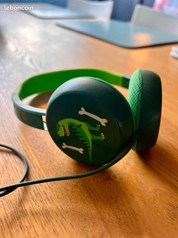 Casque Stéréo enfant look Dinosaure (image 1)