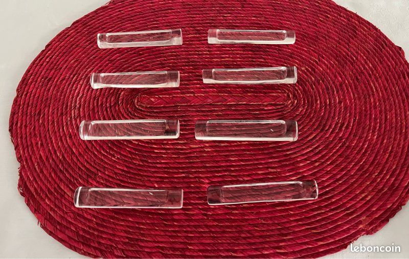 8 porte-couteaux vintages en cristal (image 1)