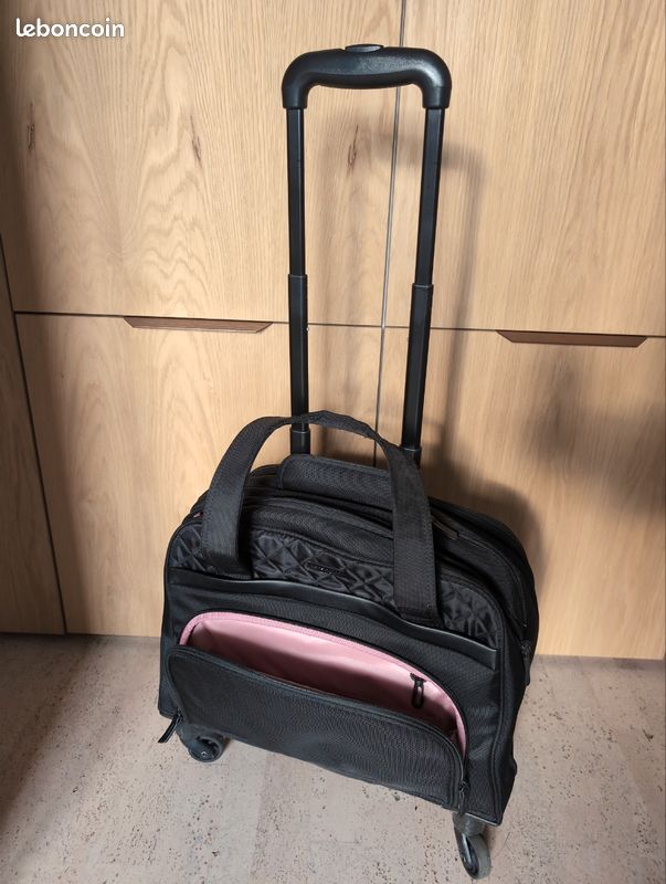 Sac à Ordinateur à Roulettes Occasion - Bon état - Noir - Sans Marque
